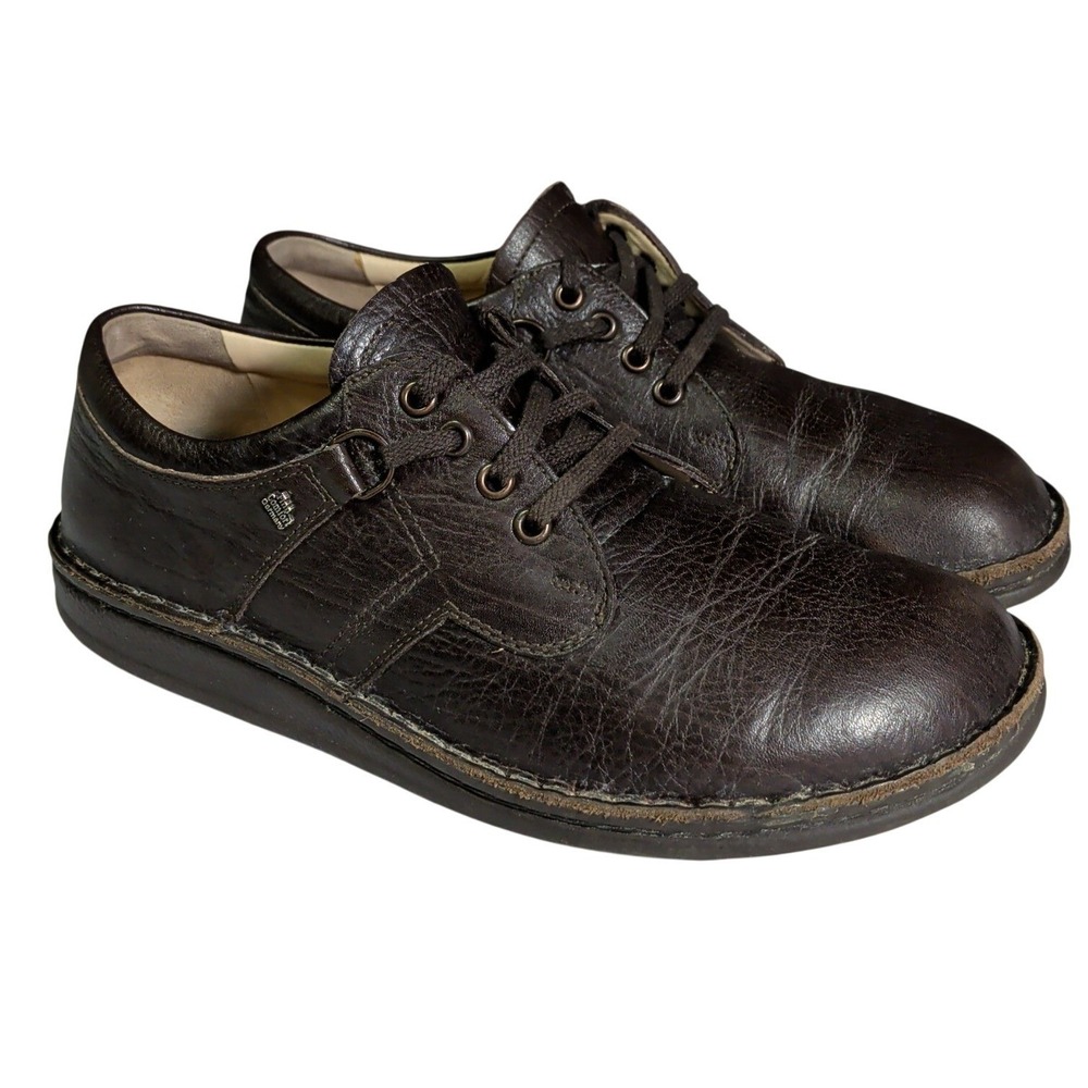 Finn Comfort Vaasa Shoes Womens Size US 9 EU 40 Brown Leather Lace Up Preppy